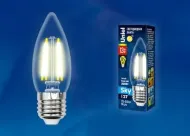 Лампа Uniel LED-C35-13W/3000K/E27/CL 
