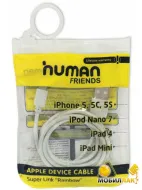 Кабель USB Lightning to Human Superlink White 1м для iPhone 5/5s/5c/6/6+6s/6s+iPad 4/5 L