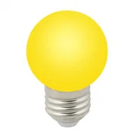 Лампа Volpe Желтый LED-G45-1W/YELLOW/E27/FR/С