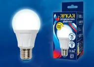 Лампа LED Яркая, LED-A60 10W/4000K/E27/FR/DIM PLP01WH, 4000K, диммируемая Uniel