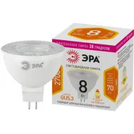 Лампа светод. ЭРА  LED Lense MR16-8W-827-GU5.3 софит
