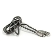 USB-кабель BYZ BC-017i AM-8pin (Lightning)  1.2 метра, 2.4A, ПВХ, тёмно-серый