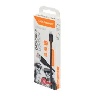 Кабель GoPower GP01L-2M USB (m)-Lightning (m) 2.0м 2.1A черный (1/200/800)