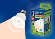 Лампа для растений Uniel LED-A60-10W/SPFR/E27/CL PLP01WH прозрачная колба