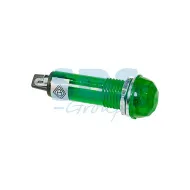 Индикатор ГРАНЕНЫЙ Ø10.2 220V зеленый REXANT
