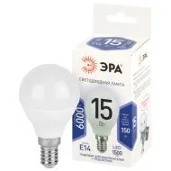 Лампа светод. ЭРА STD LED P45-15W-860-E14