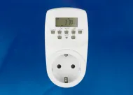 Таймер элек с роз, 220В. 24ч.UST-E20 WHITE   1600Вт.Uniel, 