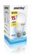 Светодиодная лампа Smartbuy -A60-15W/3000/Е27