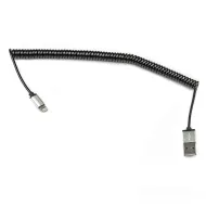 Dialog HC-A6618 - кабель Apple 8pin (M) - USB A (M), длина 1.65 м, спиральный, в пакете
