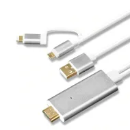 Кабель HDTV MicroUSB / Lighting - HDMI для Android и iOS OT-7537