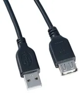 VS Кабель USB2.0 A вилка - А розетка, длина 1 м. (U510)