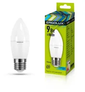 Лампа Ergolux LED-C35-9W-E27-4K