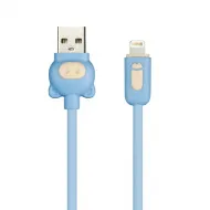 Дата-кабель Smartbuy 8pin COLOR PIG, оплетка ПВХ,2 А, 1 м iK-512CPG blue