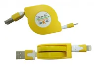 Кабель USB Орбита PS-95 (для iPhone5, на катушке) 1м
