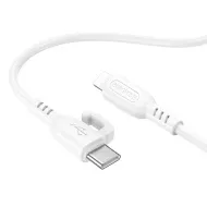 BOROFONE BX91 Белый кабель PD20W (iOS Lighting-TYPE-C) 1м