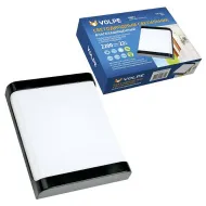 ULW-Q280 22W/4000K/S02 IP65 BLACK Светильник LED влагозащищенный. Прямоугольник. Белый свет VOLPE