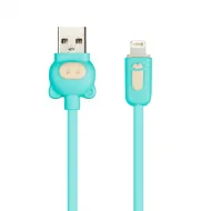 Дата-кабель Smartbuy 8pin COLOR PIG, оплетка ПВХ,2 А, 1 м iK-512CPG green