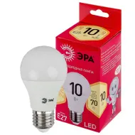 Лампа ЭРА RED LINE LED A60-10W-827-E27 R E27 / Е27 10 Вт груша теплый белый свет