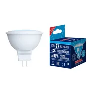 Лампа VOLPE, LED-JCDR-10W/WW/GU5.3/NR, 3000K