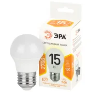 Лампа светод. ЭРА STD LED P45-15W-827-E27 15Вт