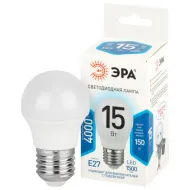 Лампа светод. ЭРА STD LED P45-15W-840-E27 15Вт
