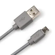 Dialog CU-0310 grey - кабель microUSB B (M) - USB A (M), V2.0, длина 1.0 м, серый, в пакете