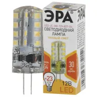 Лампа светод. ЭРА STD LED JC-3W-12V-827-G4 G4 3Вт теплый 