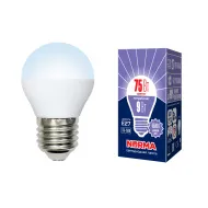 Лампа VOLPE, LED-G45-9W/DW/E27/FR/NR, 6500K