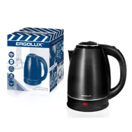 ERGOLUX ELX-KS05-C02 черный ПРОМО (чайник нерж.сталь, 1.8л, 220-240В, 1600 Вт)