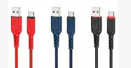 HOCO X59/ USB кабель Lightning/ 1m/ 2.4A/ Нейлон/ Red
