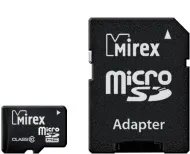 Карта памяти Micro-SD 8GB Mirex Class10 с/а