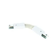 Соединитель UBX-Q122 G24 WHITE 1 POLYBAG  для 2-х шинопров типа G, гибкий. Однофазный. Бел