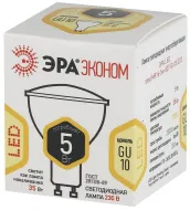 Лампа ЭРА RED LINE LED MR16-5W-827-GU10 GU10 5Вт софит теплый свет