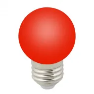 Лампа Volpe Красный LED-G45-1W/RED/E27/FR/С