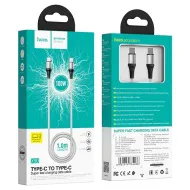 USB-кабель HOCO X50 Excellent PD Type-C на Lightning / Type-C  1 метр, 3A, нейлон, черный
