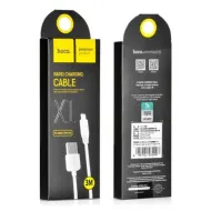*USB-кабель HOCO X1 Rapid AM-8pin (Lightning)  3 метра, 2.4A, ПВХ, белый н/н66831