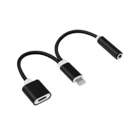 Переходник Орбита BS-523 (штекер iPhone-гнездо 3.5мм/гнездо iPhone)