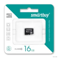 Карта памяти Micro-SD 16GB Smartbuy Сlass 10 UHS-I (без адаптеров)