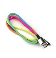Дата-кабель Smartbuy 8pin  в ткан. оплетке Acid, 1м. мет.након.,iK-512AR