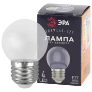 Лампа светод. ЭРА STD ERAWL45-E27/1Втпрозрач