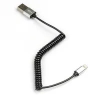Dialog HC-A6510 (CI-0309S black) - кабель Apple 8pin (M) - USB A (M), длина до 0.9 м, спираль, пакет