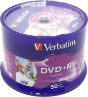 Диск Verbatim DVD+R 16x 50шт