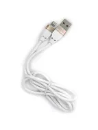 USB-кабель BYZ BL-696i AM-8pin (Lightning)  1 метр, 3A, силикон, белый