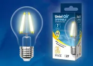 Лампа Uniel LED-A60-7W/WW/E27/CL/DIM GLA01TR, диммер