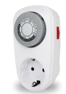 Таймер механический розеточный VТP-01 24ч/30мин, 24 программы, 16А, IP20 VKL electric н/н36322