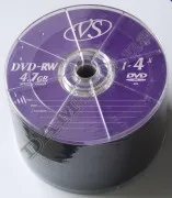 Диск VS DVD-RW 4x BRAND BULK\50