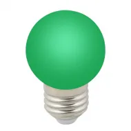 Лампа Volpe Зеленый LED-G45-1W/GREEN/E27/FR/С 