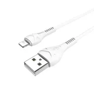 Кабель HOCO X37 USB (m)-Lightning (m) 1.0м 2.4A силикон белый 