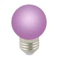 Лампа Volpe Фиол. LED-G45-1W/PURPLE/E27/FR/С