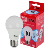 Лампа ЭРА RED LINE LED A60-10W-840-E27 R Е27 / E27 10 Вт груша нейтральный белый свет